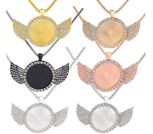 Mini Bling Angel Wings