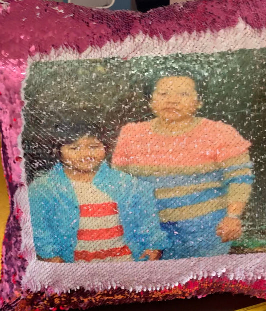 Sequin Photo Pillow