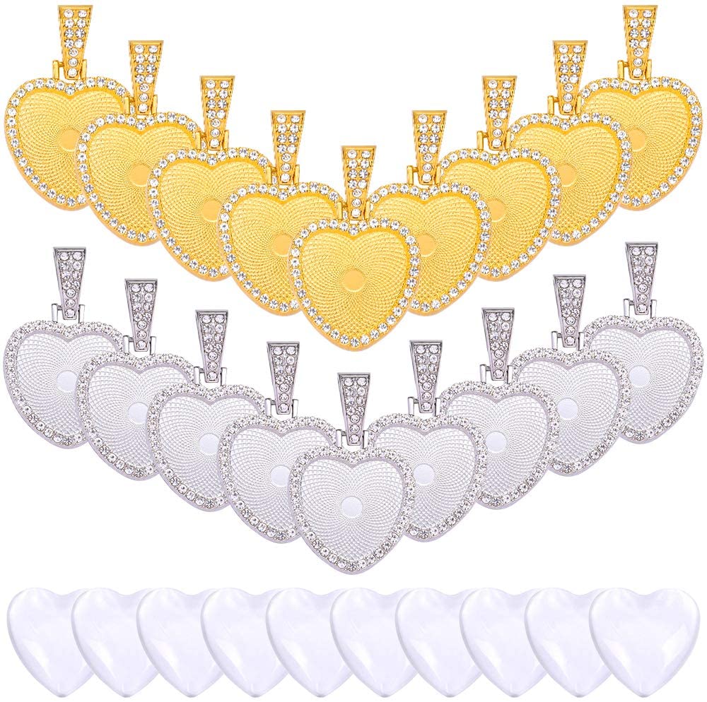 Bling Heart Pendant Necklace